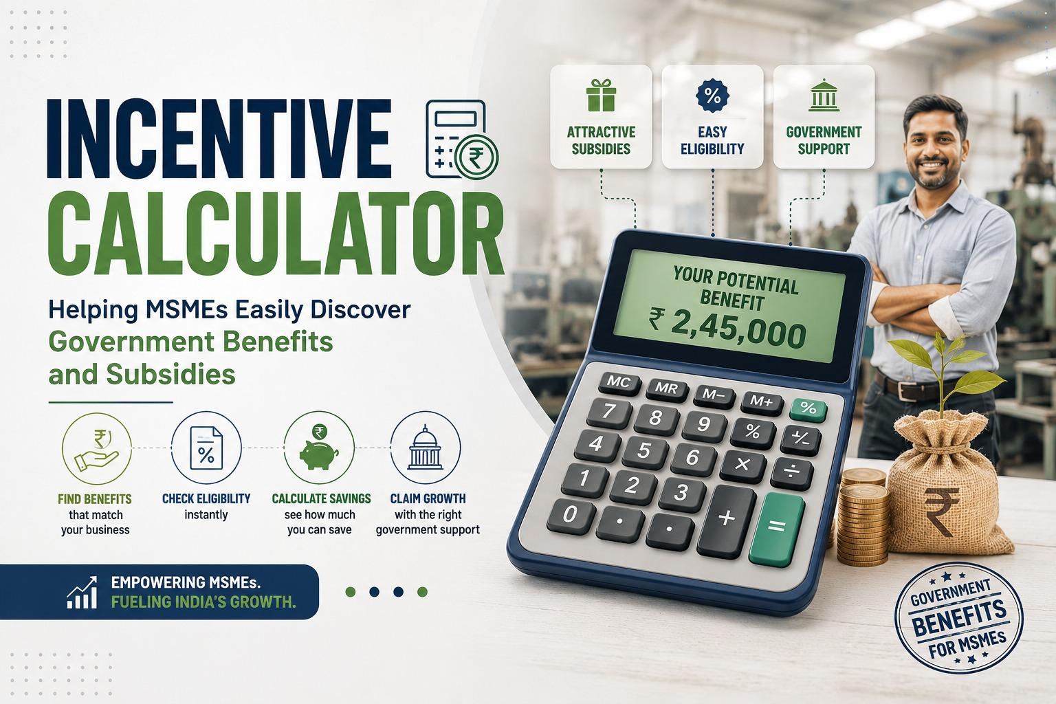 Incentive Calculator: Helping MSMEs Easily Discover Government Benefits and Subsidies
